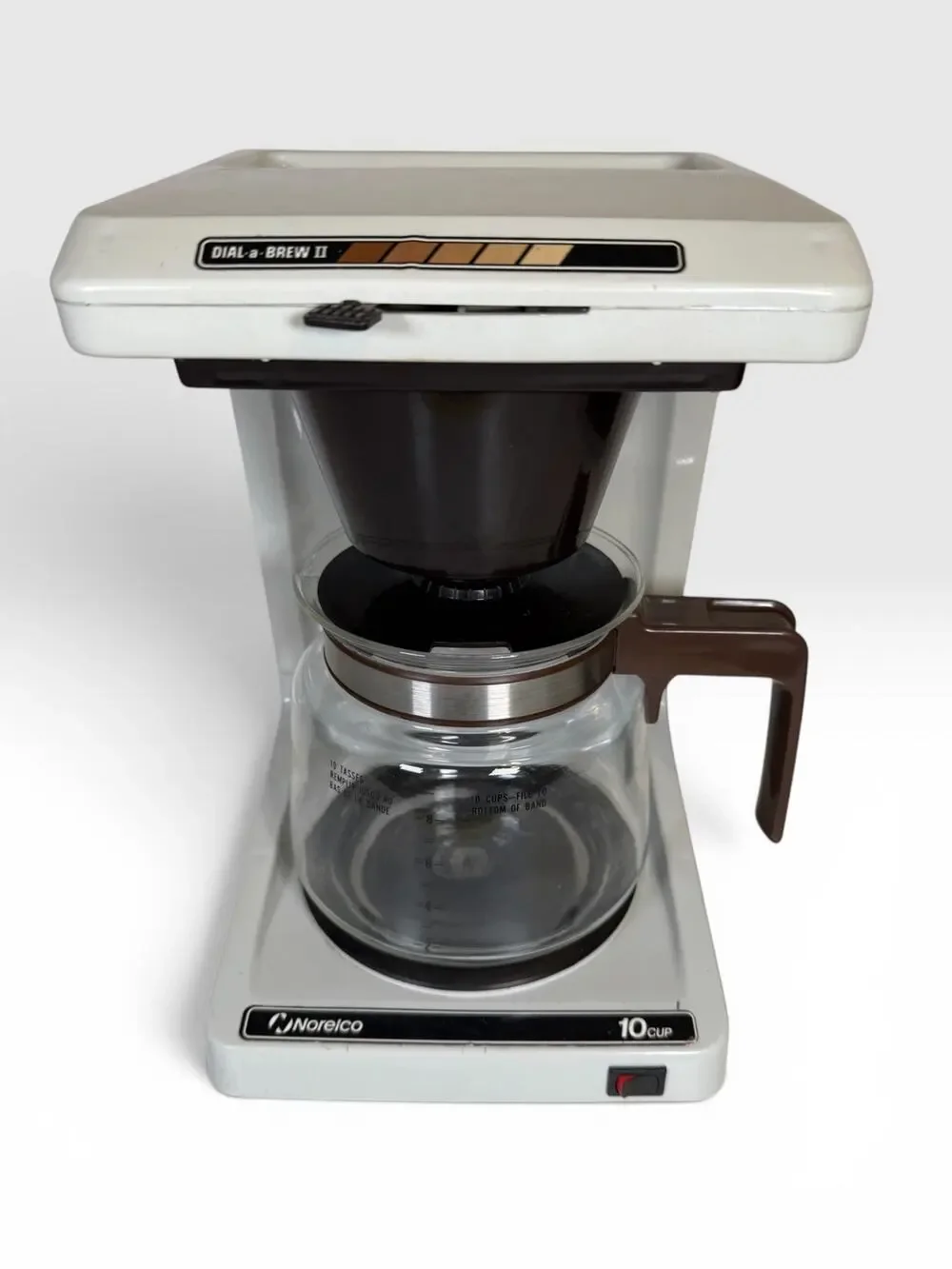 NORELCO Dial-A-Brew II Automatic Drip Coffee Maker + 10-cup Capacity Pot WORKS!
